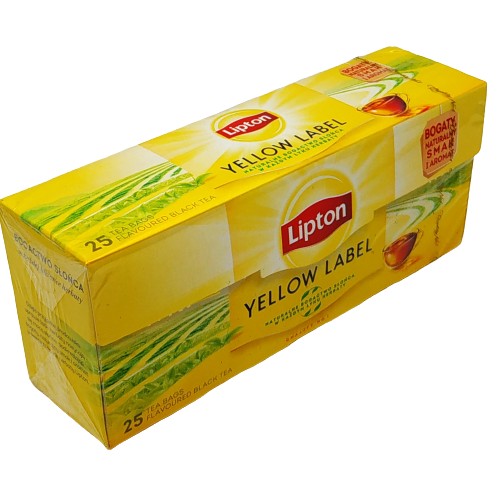 LIPTON YELLOW LABEL BLACK TEA 25ks DÁTUM: 30.04.2025