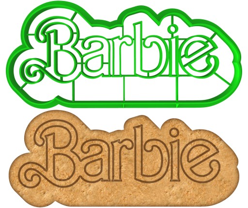 Vykrajovačka na perníčky Logo Nápis Film Bábika Barbie 12cm