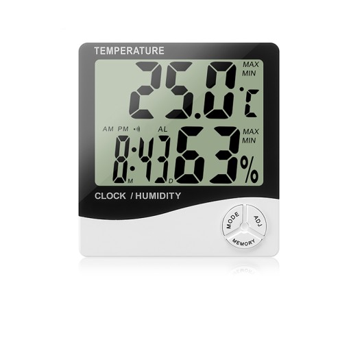 METEOROLOGICKÁ STANICA TERMOMER TEPLOMER HYGROMETER SÚPRAVA STOJANU S HODINMI