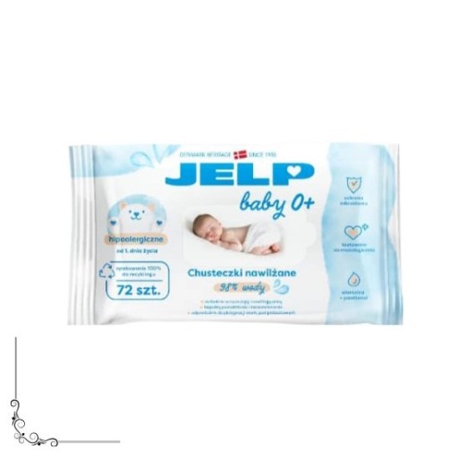 JELP Baby 0+ Vlhčené obrúsky 72 ks