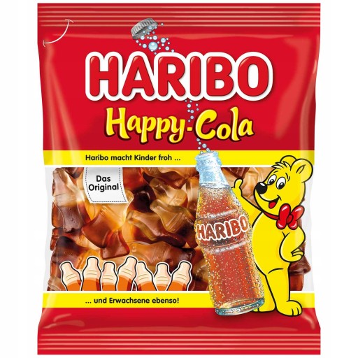 Haribo Happy Cola Colowe želé 175g z Nemecka