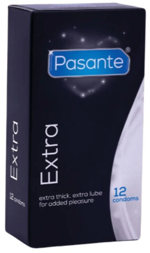 Pasante Extra hrubé, silné kondómy, 12 kusov