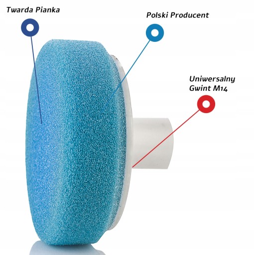 Leštiaci kotúč tvrdý 80 mm pre leštiaci kotúč so špongiou M14 Blue ABW