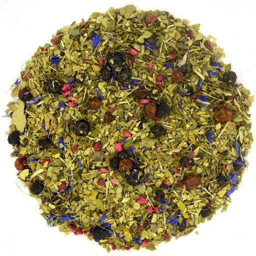 YERBA MATÉ LESNÉ OVOCIE 250g čučoriedka malina AROMATICKÁ