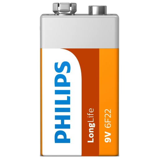 PHILIPS 6F22 9V zásobník na batérie LongLife 1 ks