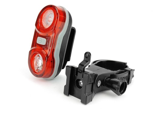 Výkonné svetlo na bicykel s 2 LED diódami vzadu - 3 režimy