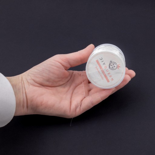 Gumička 0,8 mm, priehľadná, na 100 metrové náramky