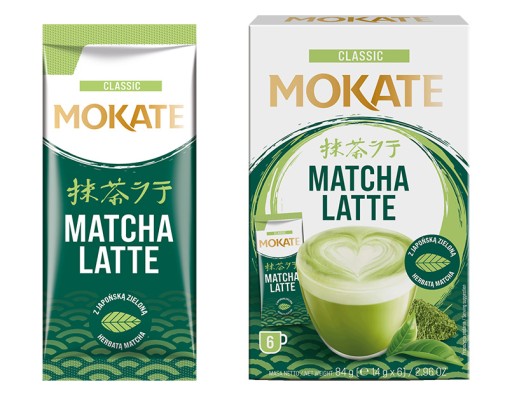 Delicious Matcha Latte instantný prášok japonský zelený čaj 6 ks. Mokate