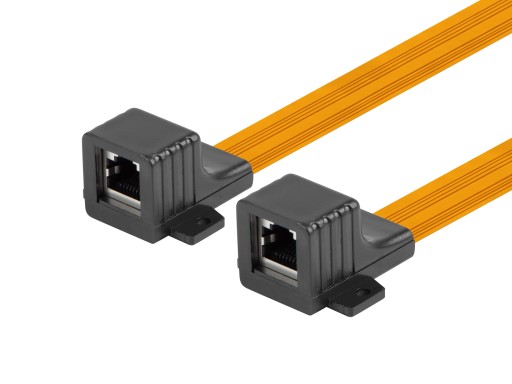 Lanberg RJ45-RJ45 adaptér okennej priechodky - 17cm