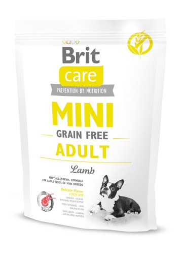 Brit Care Dog MINI Bezobilné dospelé jahňacie krmivo pre psov Jahňacie mäso 400 g