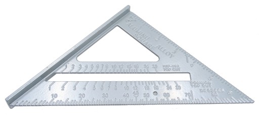 ANGLE univerzálne tesárske strešné pravítko 185mm x 260mm s pätkou