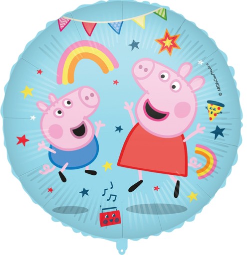 Papierové čiapky PEPPA PIG PIG ročná 1-9 narodeninová oslava 6 ks
