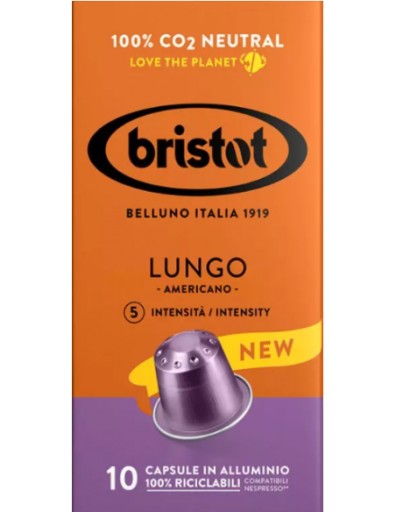BRISTOT LUNGO AMERICANO Kapsuly Nespresso 10 ks.