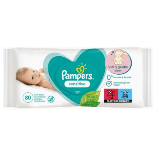 Pampers Sensitive vlhčené obrúsky 80 ks