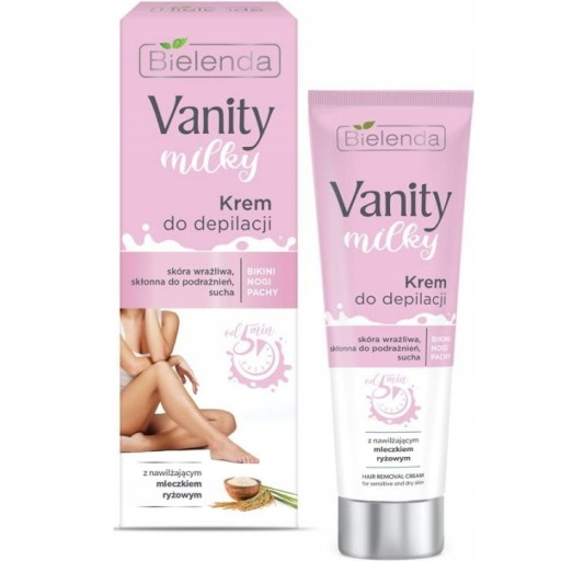 Bielenda Vanity Mliečny depilačný krém pre citlivú pleť s ryžovým mliekom