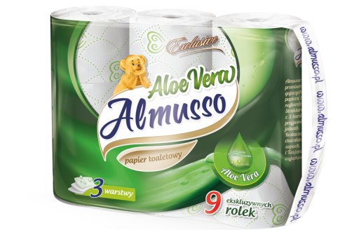 Almusso Aloe Vera toaletný papier 9 roliek