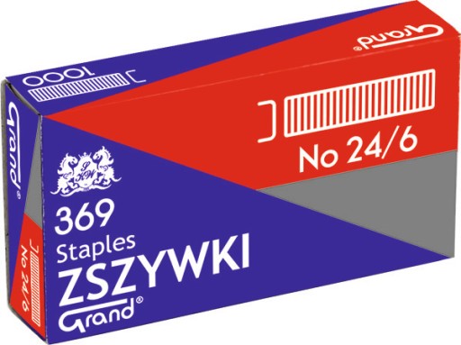 Spony GRAND 24/6, pozinkované, 10x1000 ks.