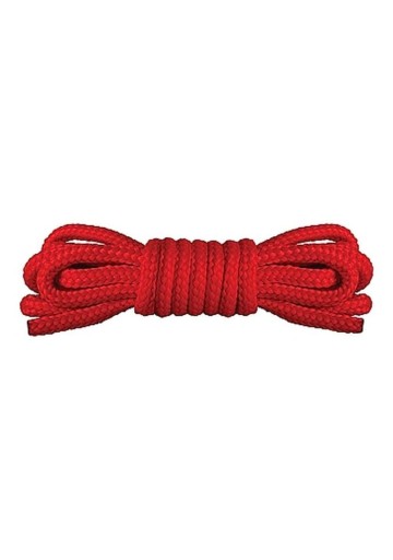 Mäkké lano Bondage - Au! Japonské mini lano červené 1,5 m