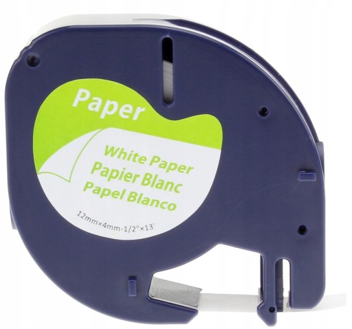 DYMO LetraTag páska 12mmx4m biely 59421 papier