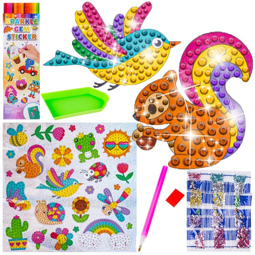 DIAMANTOVÉ VÝŠIVKY Samolepky Scrapbook Mosaic Picture DIAMANTOVÉ GARDEN STICKER