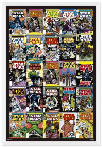 Plagát s obálkami komiksu Star Wars 61 x 91,5 cm