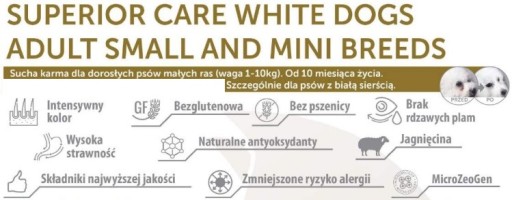 Nature's Protection Superior Care Biele psy Dospelé malé plemená LAMB HMOTNOSŤ 500g