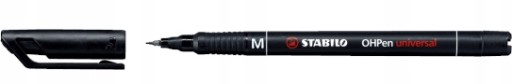 Fóliový popisovač STABILO OHPEN M 1mm, čierny