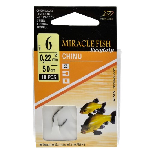 Háčiky CHINU TIED, READY náväzce, 10 KS, veľkosť 6