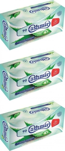 Hygienické obrúsky 90 KS V KRABIČKE, 3 VRSTVA Aloe Vera Cashmir x 3