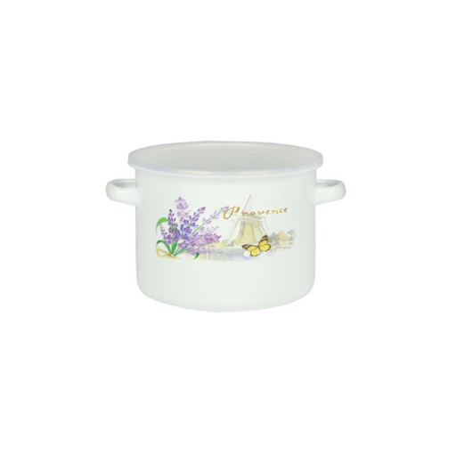 HRNEC SMALTOVANÝ 2L S POKROKOM HRNEC NA MLIEKO MINI 16CM