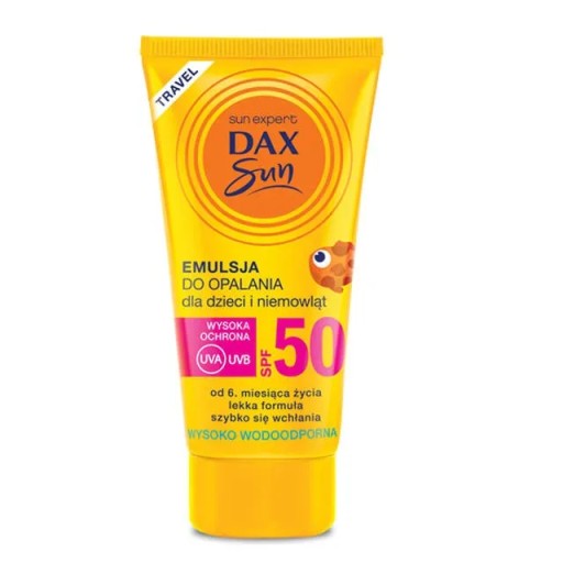 DAX SUN TRAVEL Emulzia na opaľovanie pre deti SPF 50, 50 ml
