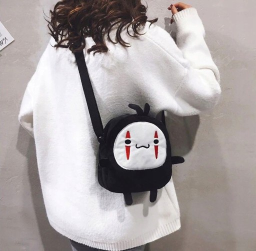 Messenger Bag Peňaženka Face Anime Canvas Cosplay