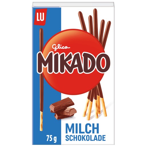 Mikádo tyčinky s mliečnou čokoládou 75g