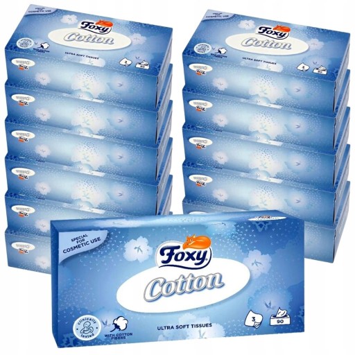 Foxy Cotton ultra jemné obrúsky 90 ks.