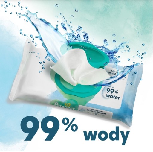 PAMPERS HARMONIE AQUA VLHČENÉ Utierky 1x48
