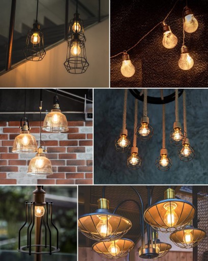 LED žiarovka 6W vlákno G45 E27 EDISON malá guľ