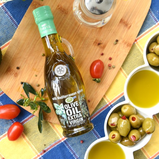 KORVEL Grécky extra panenský olivový olej, 250 ml s bylinkami