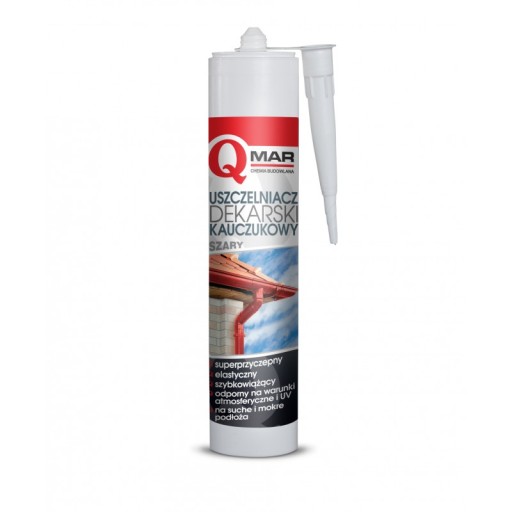 KRYTINY silikón ŠEDÝ kaučukový tmel 300 ml QMAR