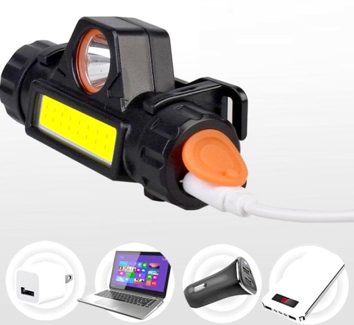 HLAVOVÁ LAMPA S MAGNETOVÝM COB MINI HLAVOVÝM SVETLOM USB HLAVOVÁ LAMPA