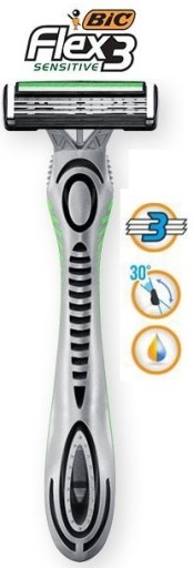 RAZORS SHARVER BIC SENSITIVE 3 FLEX SHARVER 1 ks. 3 ČEPELE