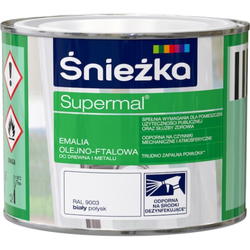 Supermal biela RAL9003 0,4L