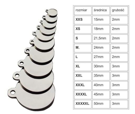Kovový ID štítok, štítok s adresou Gravírovaný - 18 mm x 2 mm - XS
