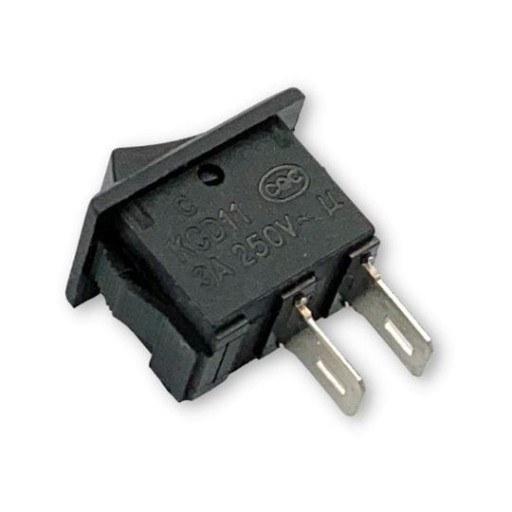 KCD11 Mini kolískový vypínač 3A 250V čierny vypínač ON - OFF