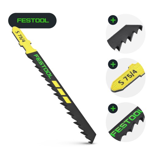 List priamočiarej píly na drevo Festool WOOD BASIC S 75/4/5 204305