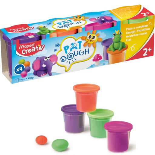 Hracie cesto pre deti na modelovanie, 4 farby Maped Creativ