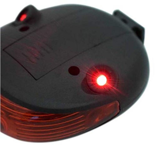 CYKLISTICKÁ LAMPA S LASEROM 5 LED LASER
