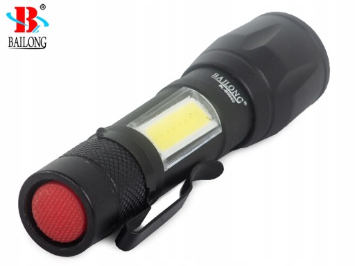 BAILONG MINI CREE ZOOM XP-E COB CLASSIC VRECKO POLICAJNEJ BATERKY