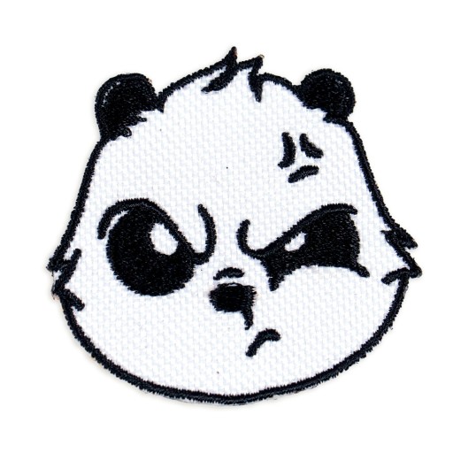 Nažehľovacia nášivka Panda nahnevaná, naštvaná, naštvaná