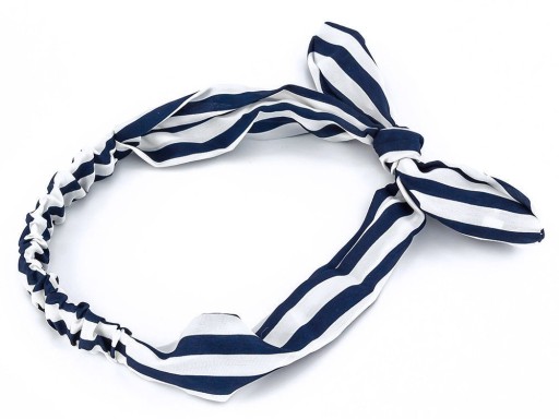 HAIR BAND s gumičkou, MAŠILKA, PIN UP prúžky