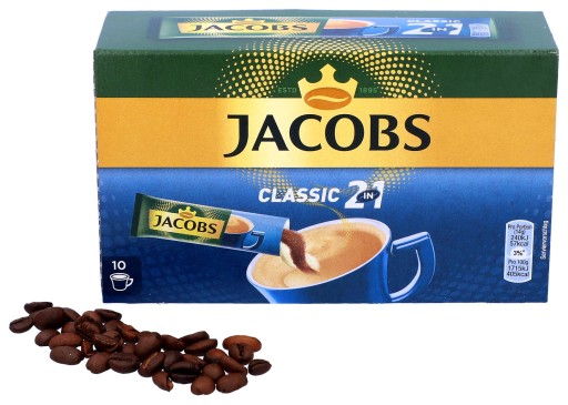 Jacobs instantná káva 2v1 v 10 vrecúškach